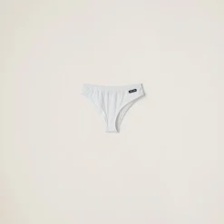 White Jersey Panties | Miu Miu