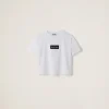 White Jersey T-shirt | Miu Miu