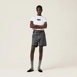 White Jersey T-shirt | Miu Miu