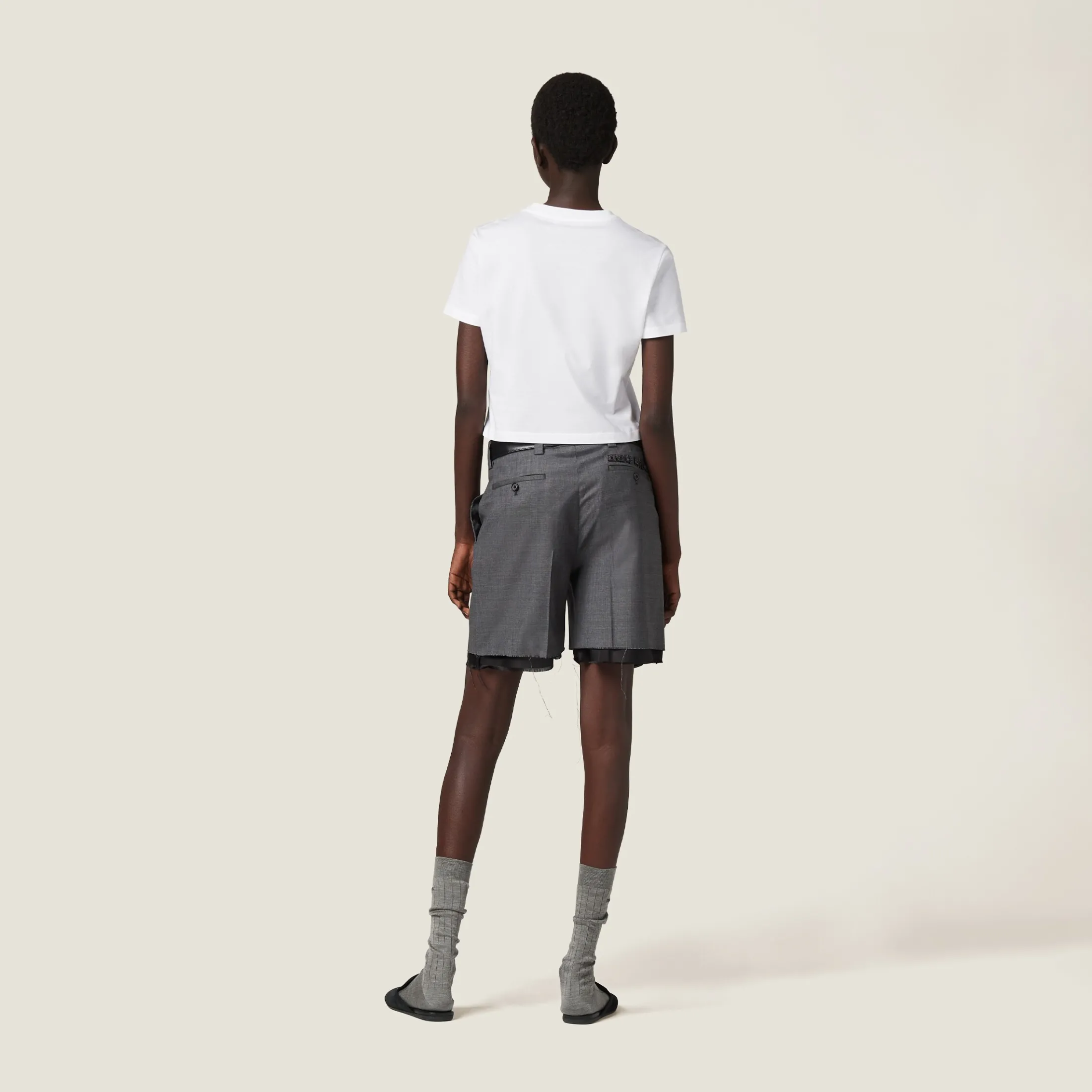 White Jersey T-shirt | Miu Miu