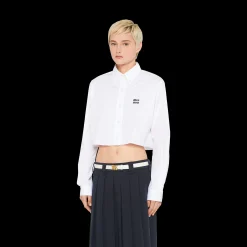 White Leather Belt | Miu Miu