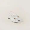 White Leather Penny Loafers With Heel | Miu Miu
