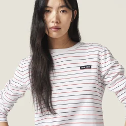 White Long-sleeved Cotton Jersey T-shirt | Miu Miu