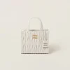 White Matelassé Nappa Leather Handbag | Miu Miu