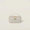 White Matelassé Nappa Leather Shoulder Bag | Miu Miu