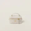 White Matelassé Nappa Leather Shoulder Bag | Miu Miu