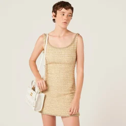 White Matelassé Nappa Leather Handbag | Miu Miu