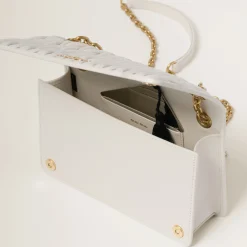White Matelassé Nappa Leather Mini-bag | Miu Miu
