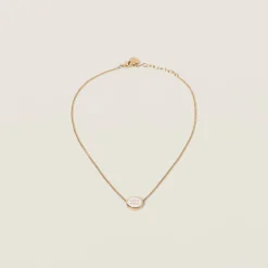 White Metal Necklace | Miu Miu