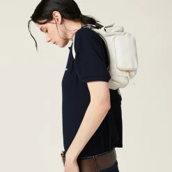 White Nappa Leather Pocket Bag | Miu Miu
