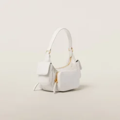 White Nappa Leather Pocket Bag | Miu Miu