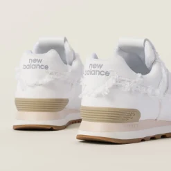 White New Balance 574 X Miu Miu Denim Sneakers | Miu Miu