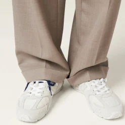 White New Balance X Miu Miu 530 Sl Suede And Mesh Sneakers | Miu Miu