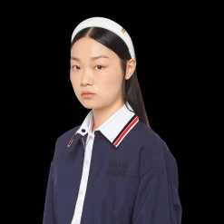 White Patent Leather Headband | Miu Miu