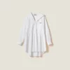 White Poplin Dress | Miu Miu