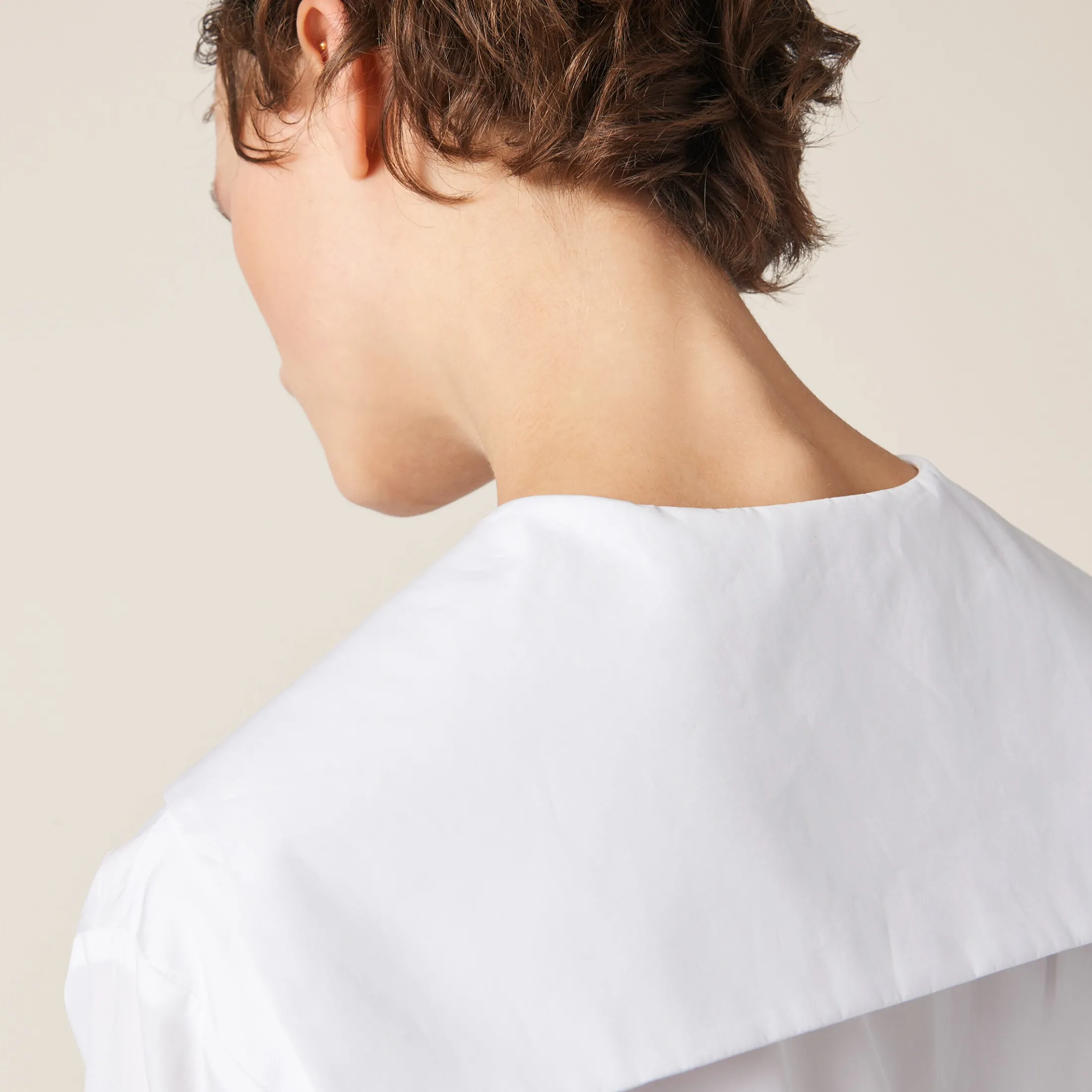 White Poplin Dress | Miu Miu