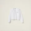 White Poplin Shirt | Miu Miu