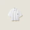 White Poplin Shirt | Miu Miu