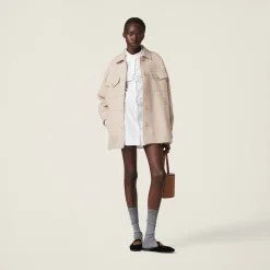 White Poplin Shirt | Miu Miu