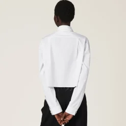 White Poplin Shirt | Miu Miu