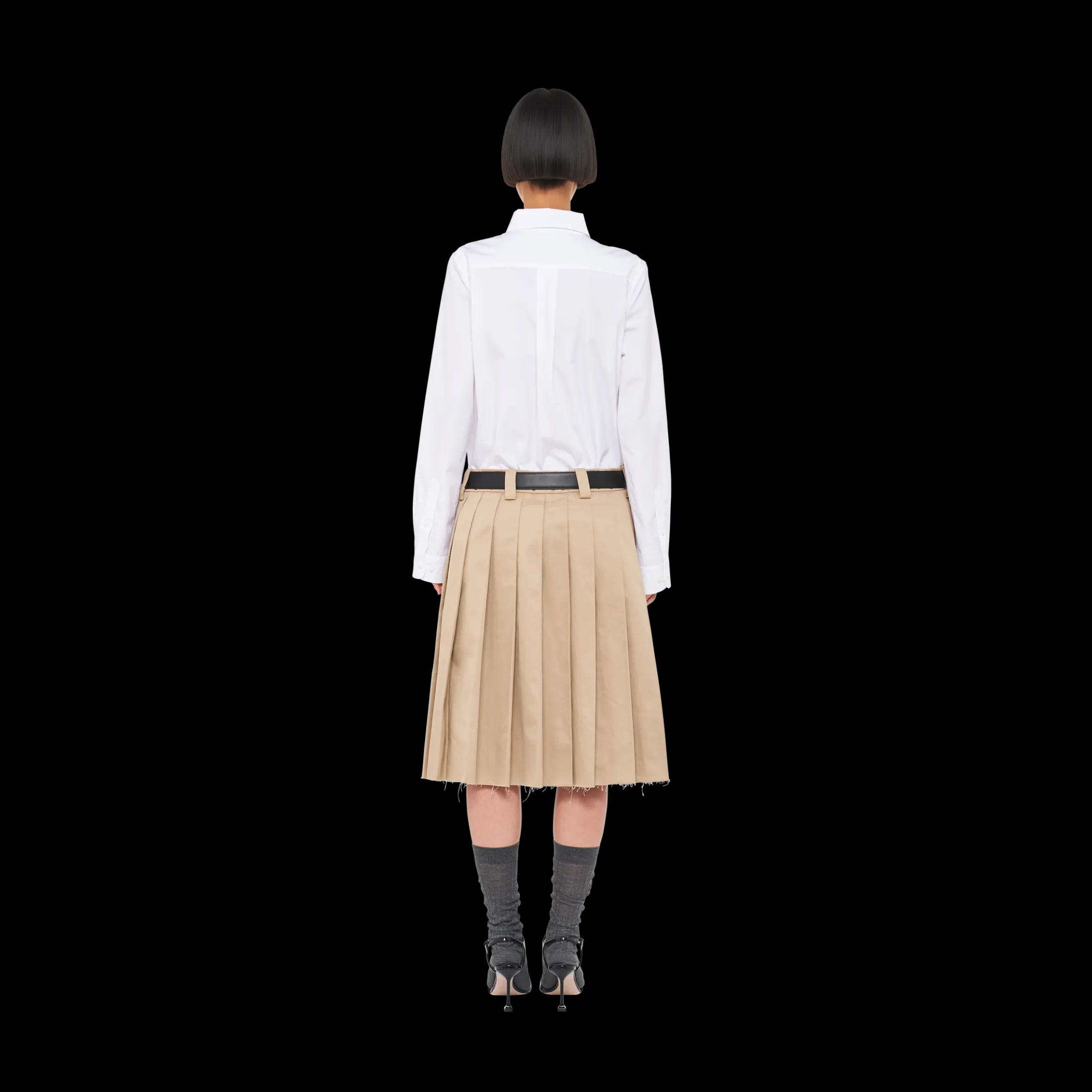 White Poplin Shirt | Miu Miu
