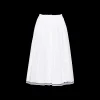 White Poplin Skirt | Miu Miu