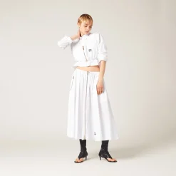 White Poplin Top | Miu Miu