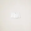 White Ribbed Knit Boxer Shorts | Miu Miu