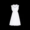 White Sailor Poplin Dress | Miu Miu