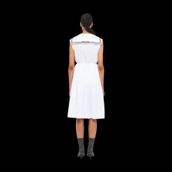 White Sailor Poplin Dress | Miu Miu
