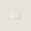 White Seamless Boxer Shorts | Miu Miu