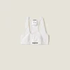 White Seamless Racerback Top | Miu Miu