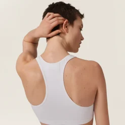 White Seamless Racerback Top | Miu Miu