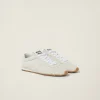 White Suede Sneakers | Miu Miu