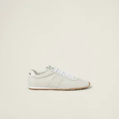 White Suede Sneakers | Miu Miu