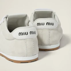 White Suede Sneakers | Miu Miu
