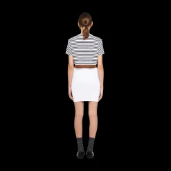 White Viscose Miniskirt | Miu Miu