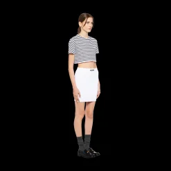 White Viscose Miniskirt | Miu Miu