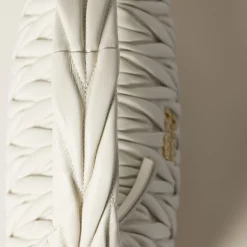 White Wander Matelassé Nappa Leather Hobo Bag | Miu Miu