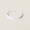 White/black Plexiglas Headband | Miu Miu