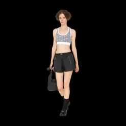 White/black Viscose Top | Miu Miu