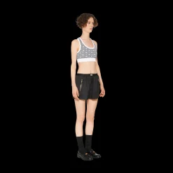 White/black Viscose Top | Miu Miu