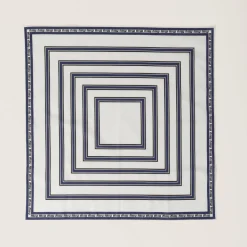 White/blue Printed Poplin Scarf | Miu Miu
