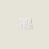 White/blue Striped Sablé Miniskirt | Miu Miu