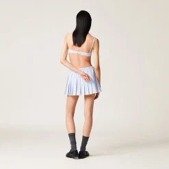 White/light Blue Poplin Bra | Miu Miu
