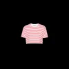 White/red Cotton T-shirt With Printed Logo | Miu Miu