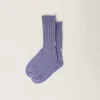 Wisteria Wool And Cashmere Socks | Miu Miu