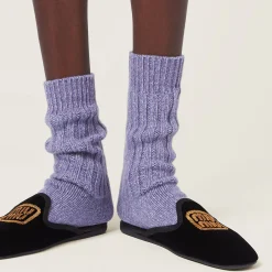 Wisteria Wool And Cashmere Socks | Miu Miu