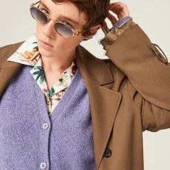 Wisteria Wool And Cashmere Cardigan | Miu Miu